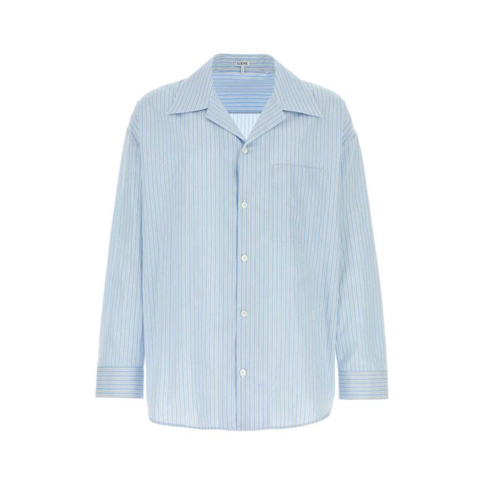 Loewe Men Embroidered Poplin Shirt